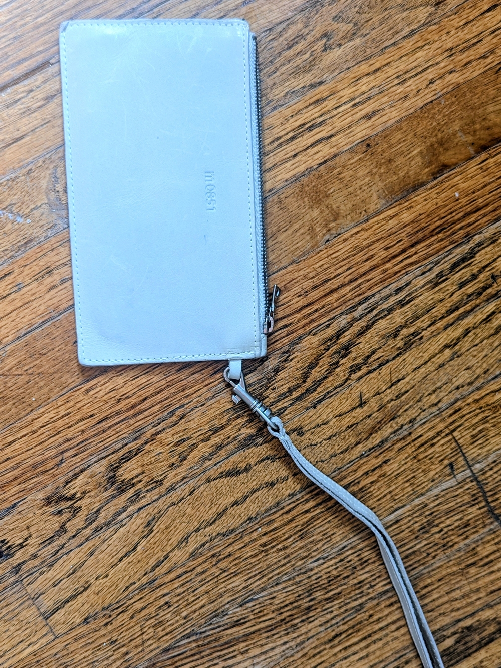 Light Gray Zipper Wristlet Phone Case M0831